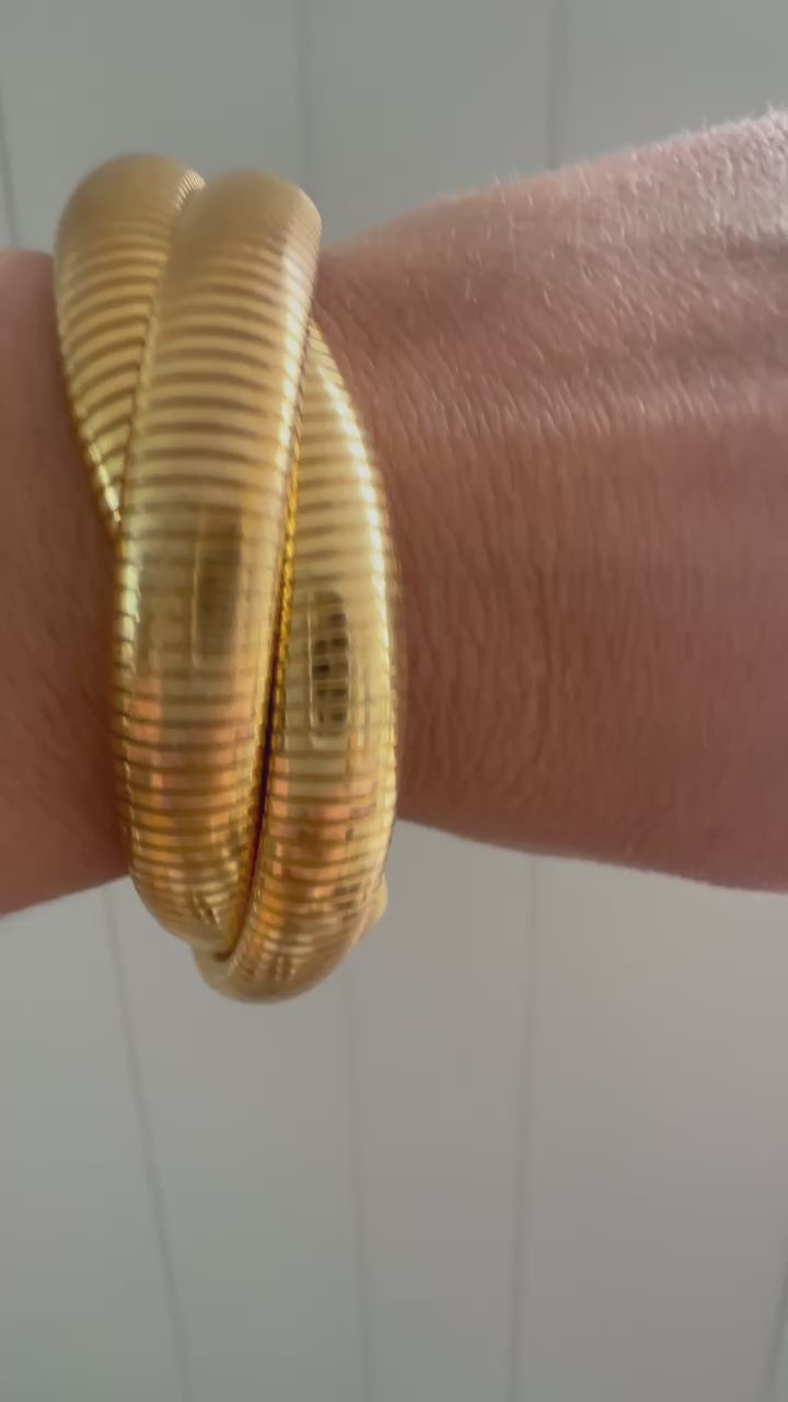 Double wrap tubogas style bracelet