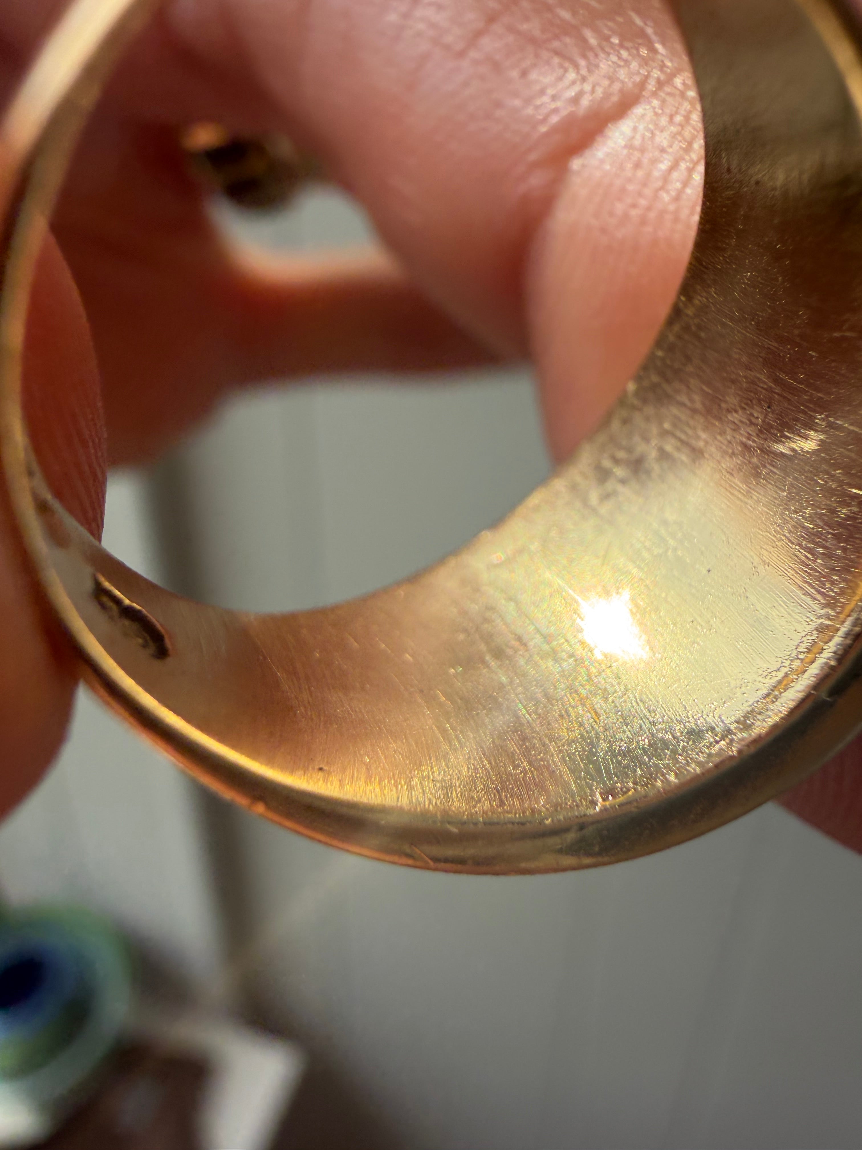 onyx, mother of pearl and snowflake obsidian inlay ring