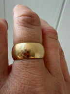 8.9mm wide gold band