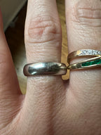 5mm white gold band