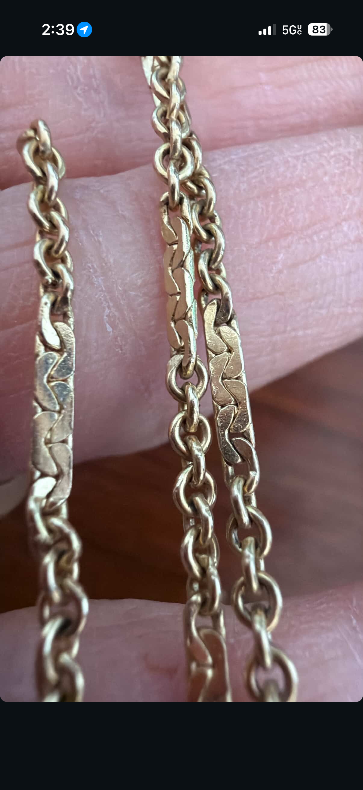 25.5" mushroom / cable link chain