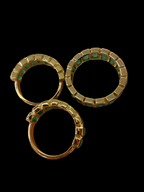 The Emerald Karat THE VERDE PURE HALF Eternity natural emerald band
