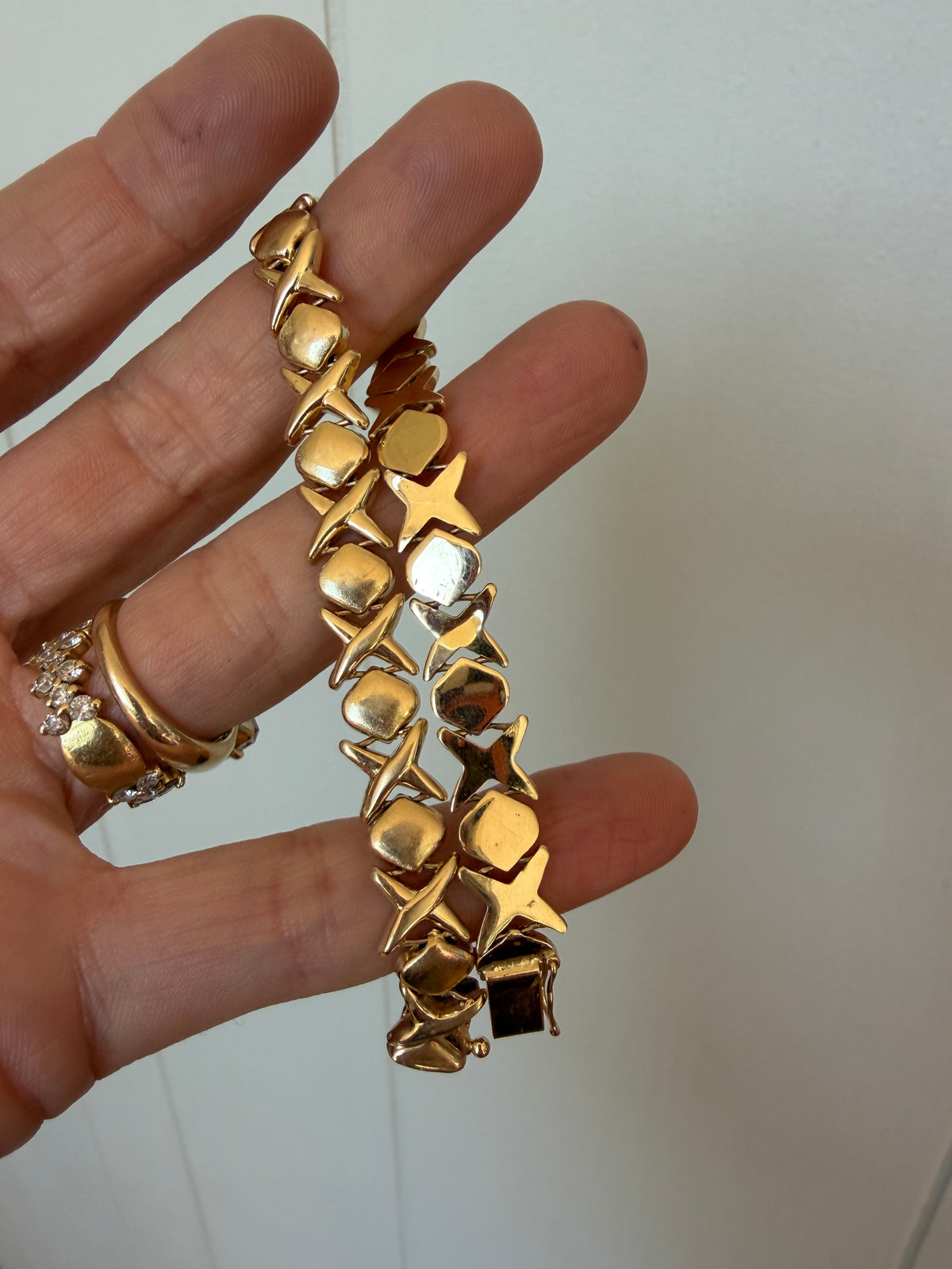puffy XO link bracelet