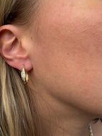 horseshoe diamond hoops