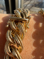textured curb bracelet