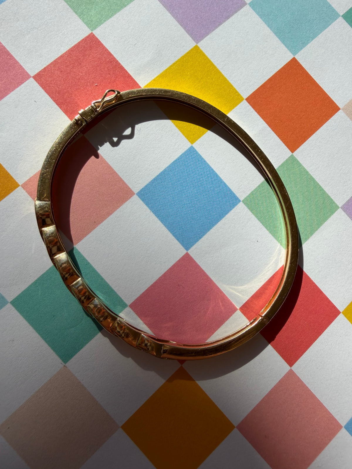 sapphire and diamond wave bangle