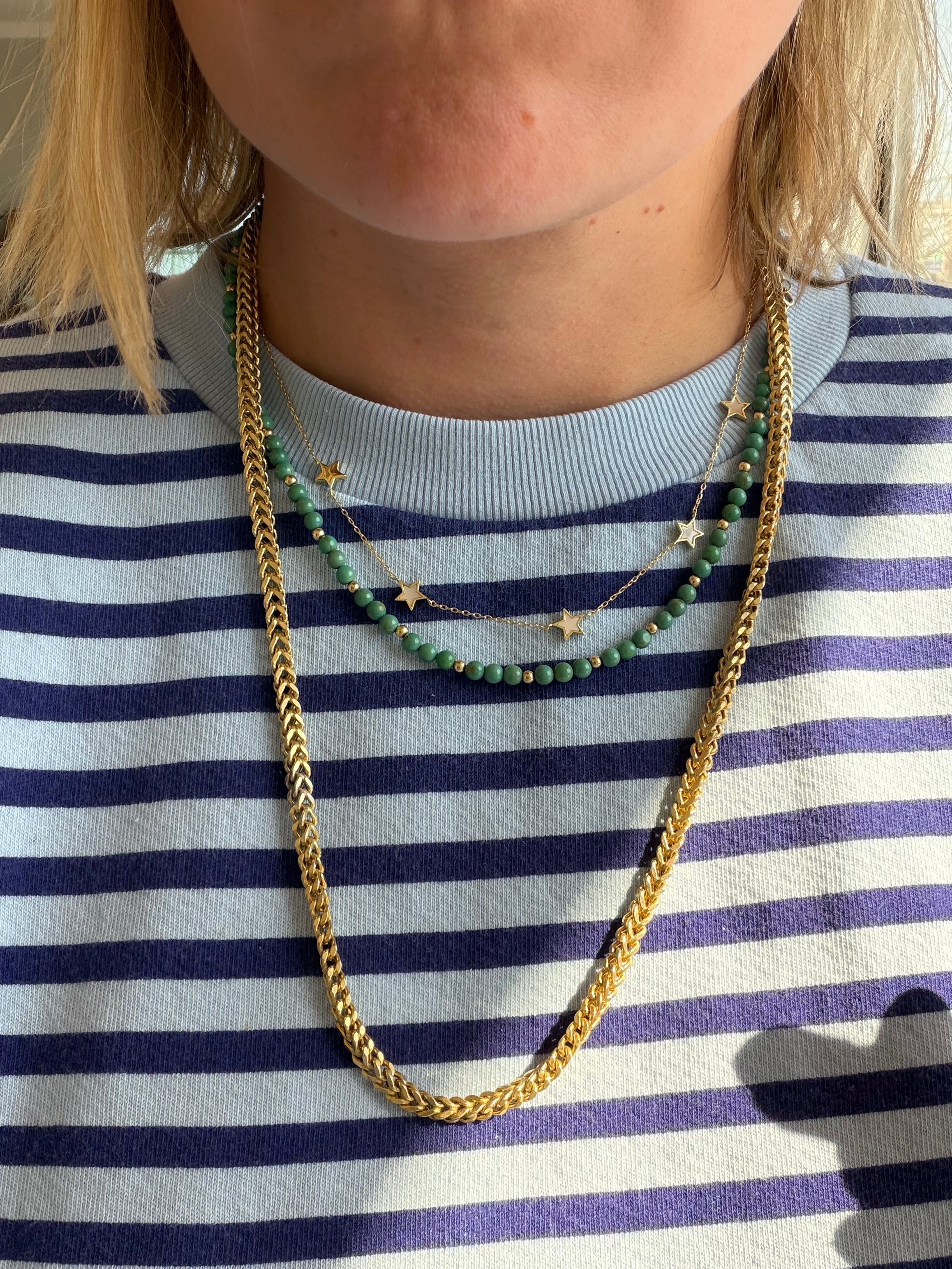 10k gold 25.75" franco chain