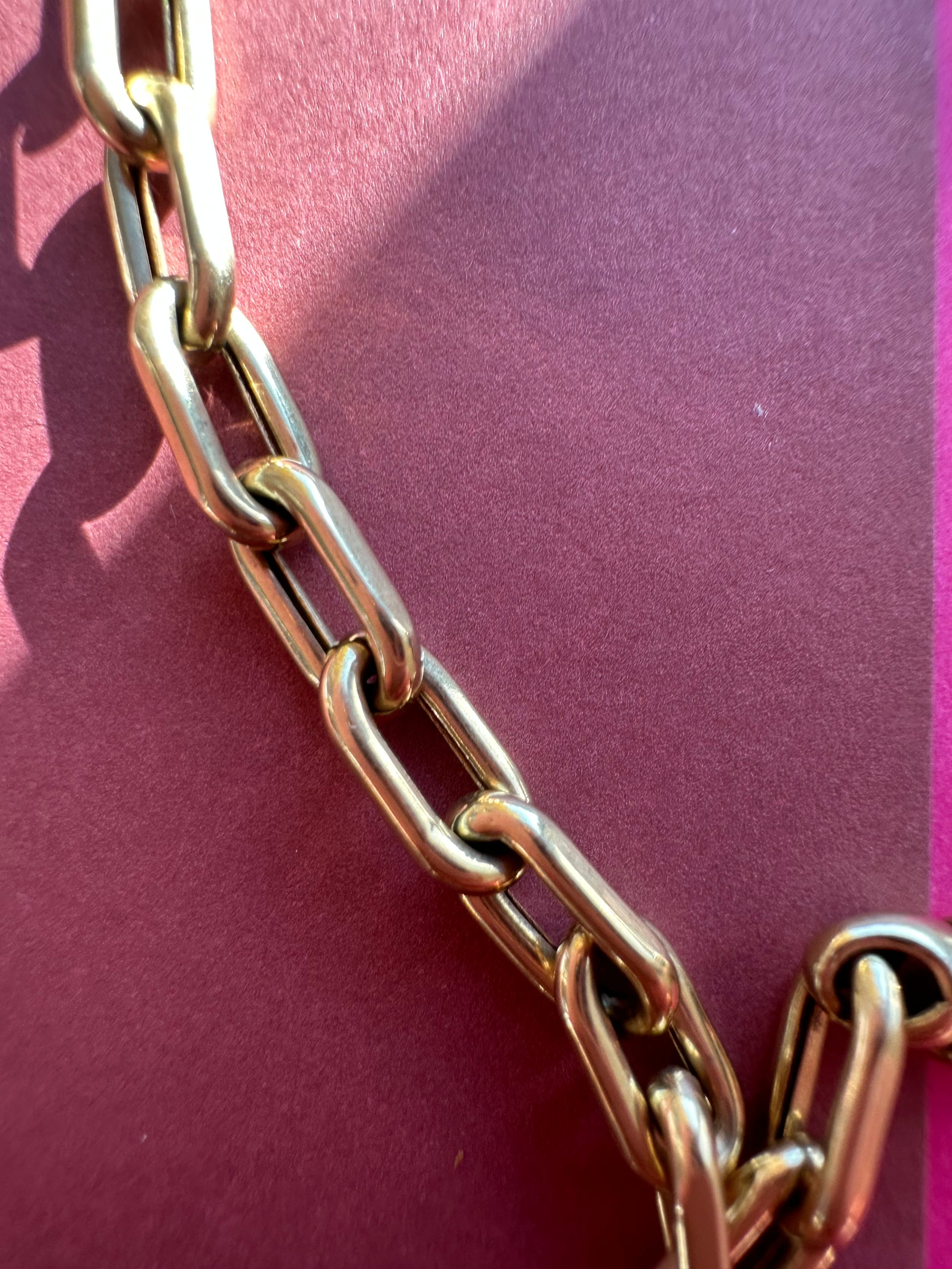 long oval link bracelet