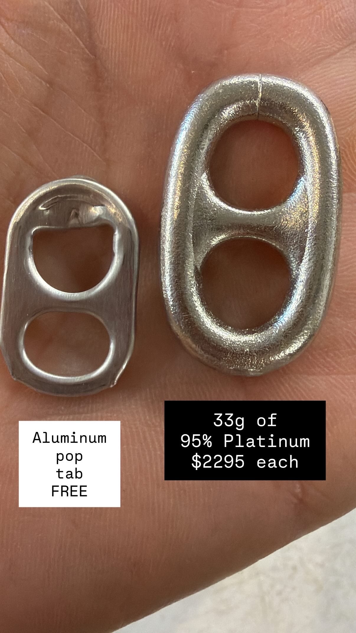 solid platinum link