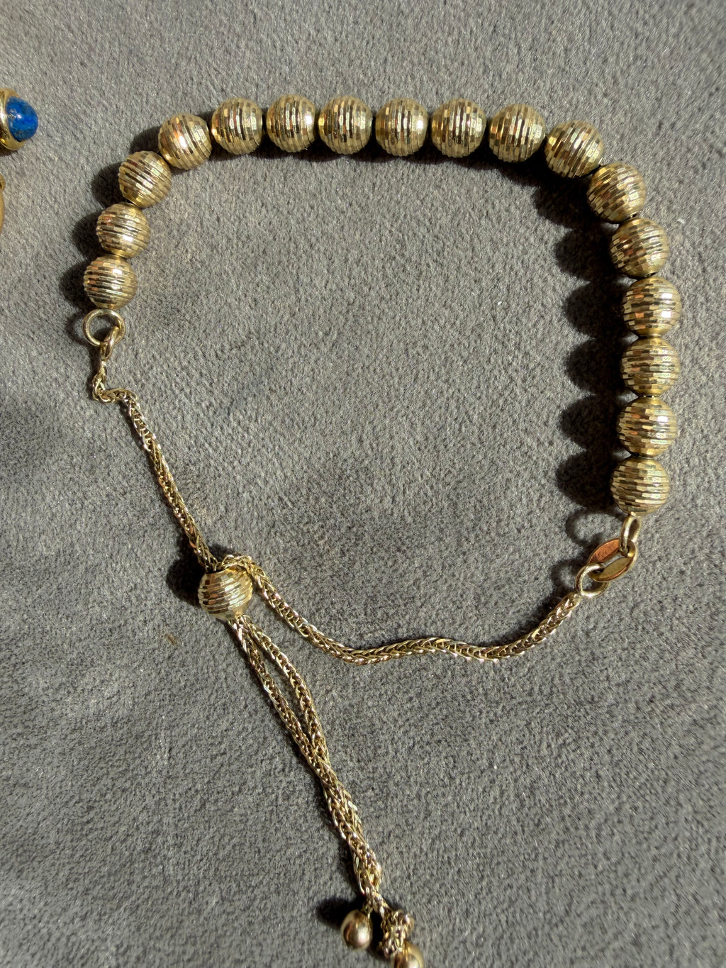 faceted beads adjustable bracelet