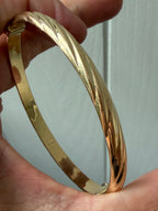 collection of 14k bangles