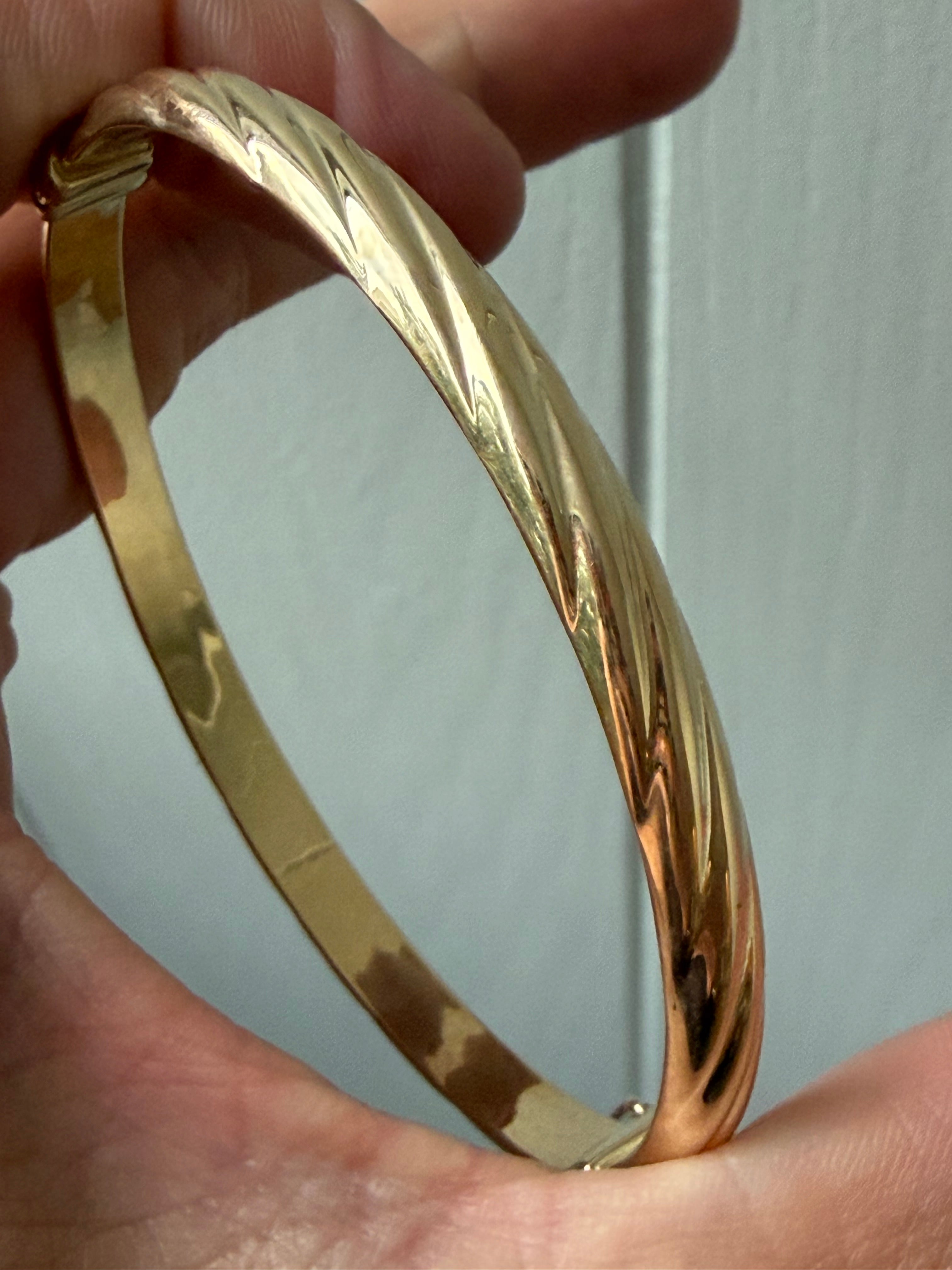 collection of 14k bangles