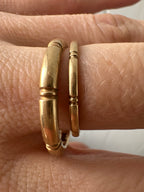his and hers vintage orange blossom bands