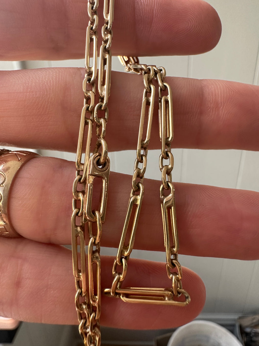 18" double trombone link chain