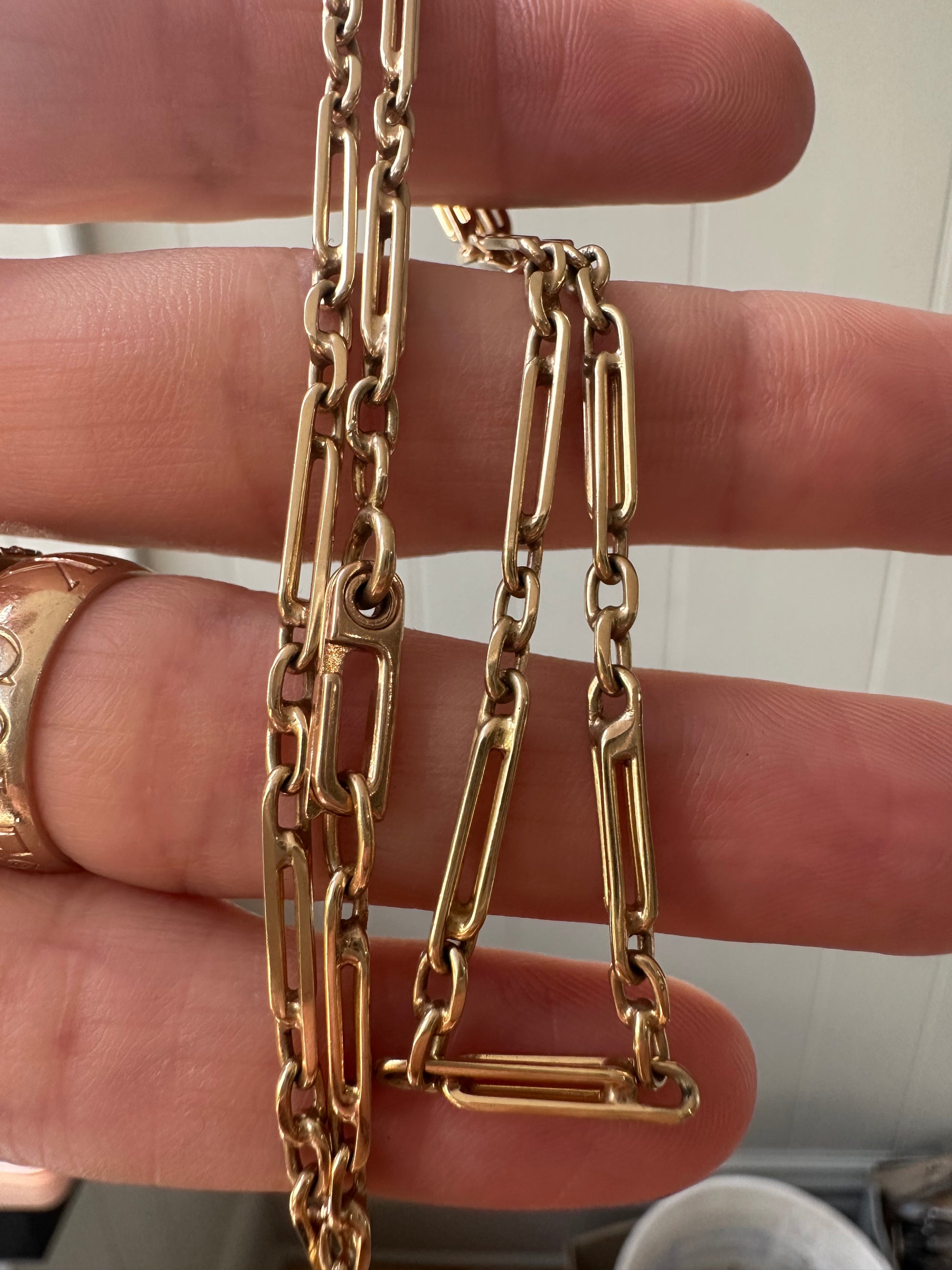 18" double trombone link chain