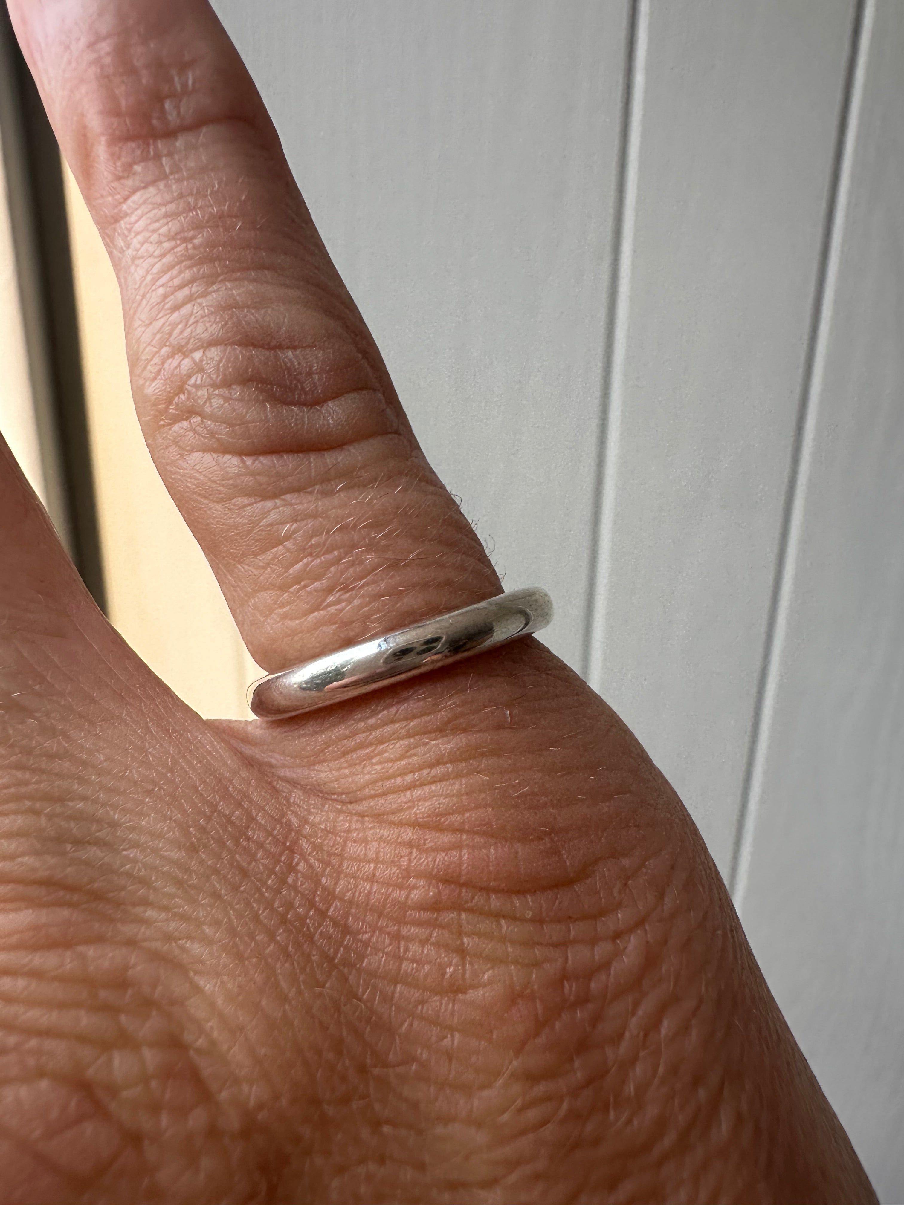 Stackable Sterling Silver Donut Bands