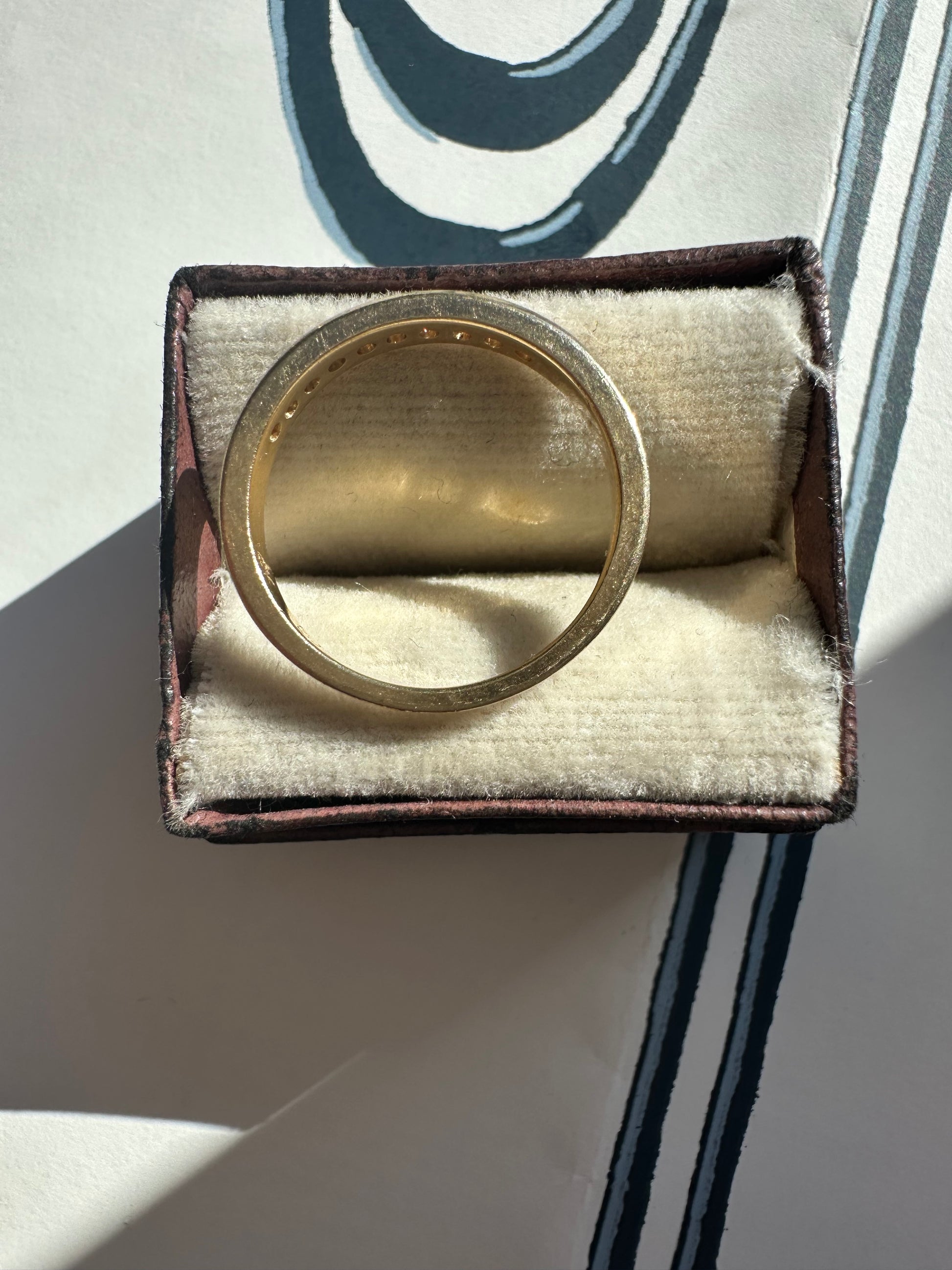 classic channel set diamond band