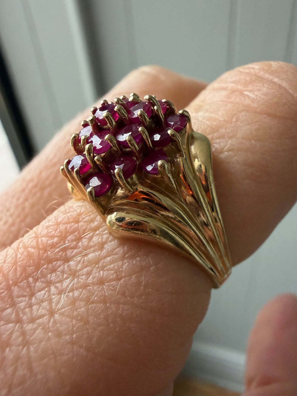 ruby cluster ring