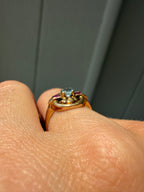 retro-modernist 1950s ring