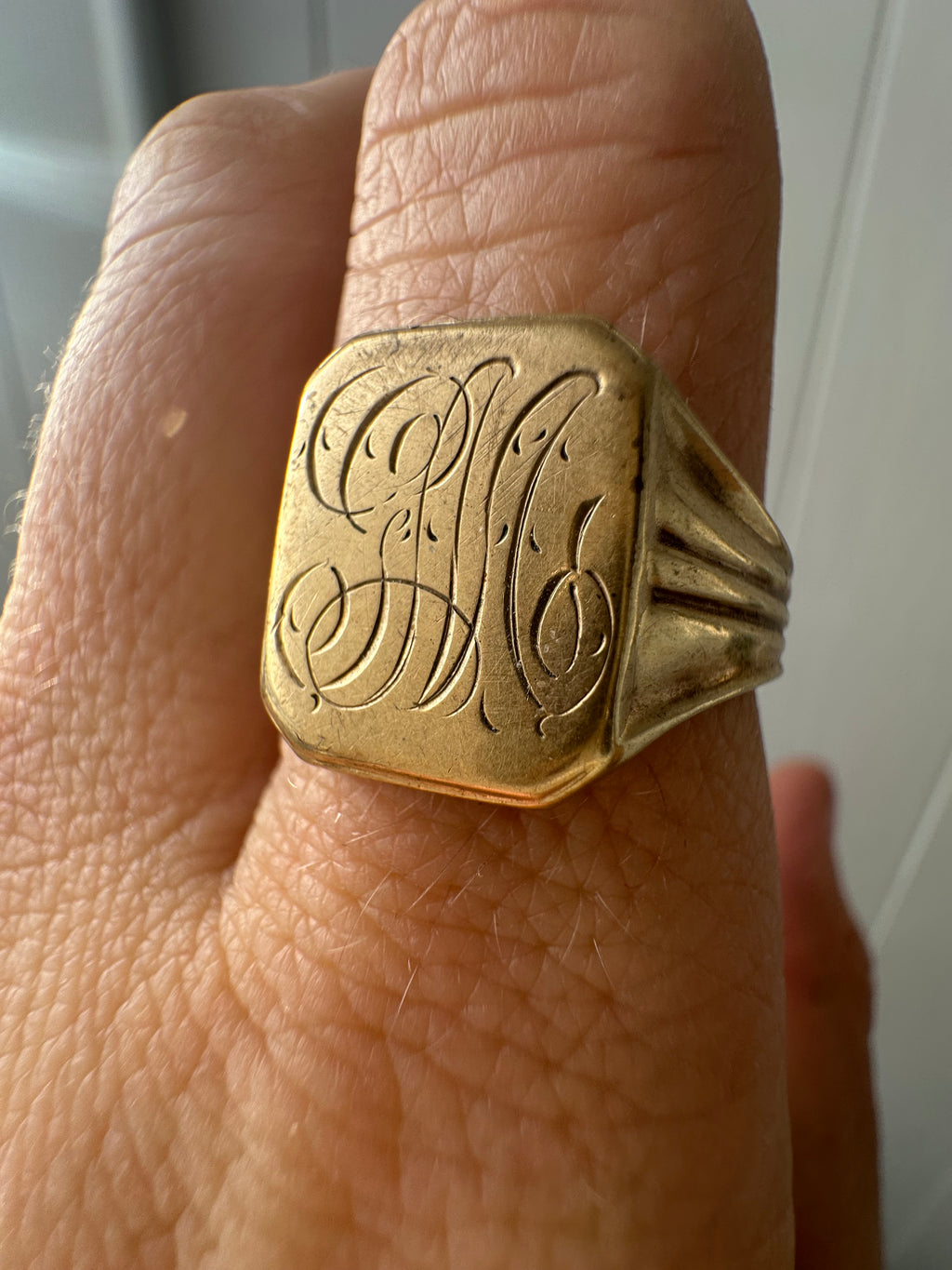 hand engraved signet