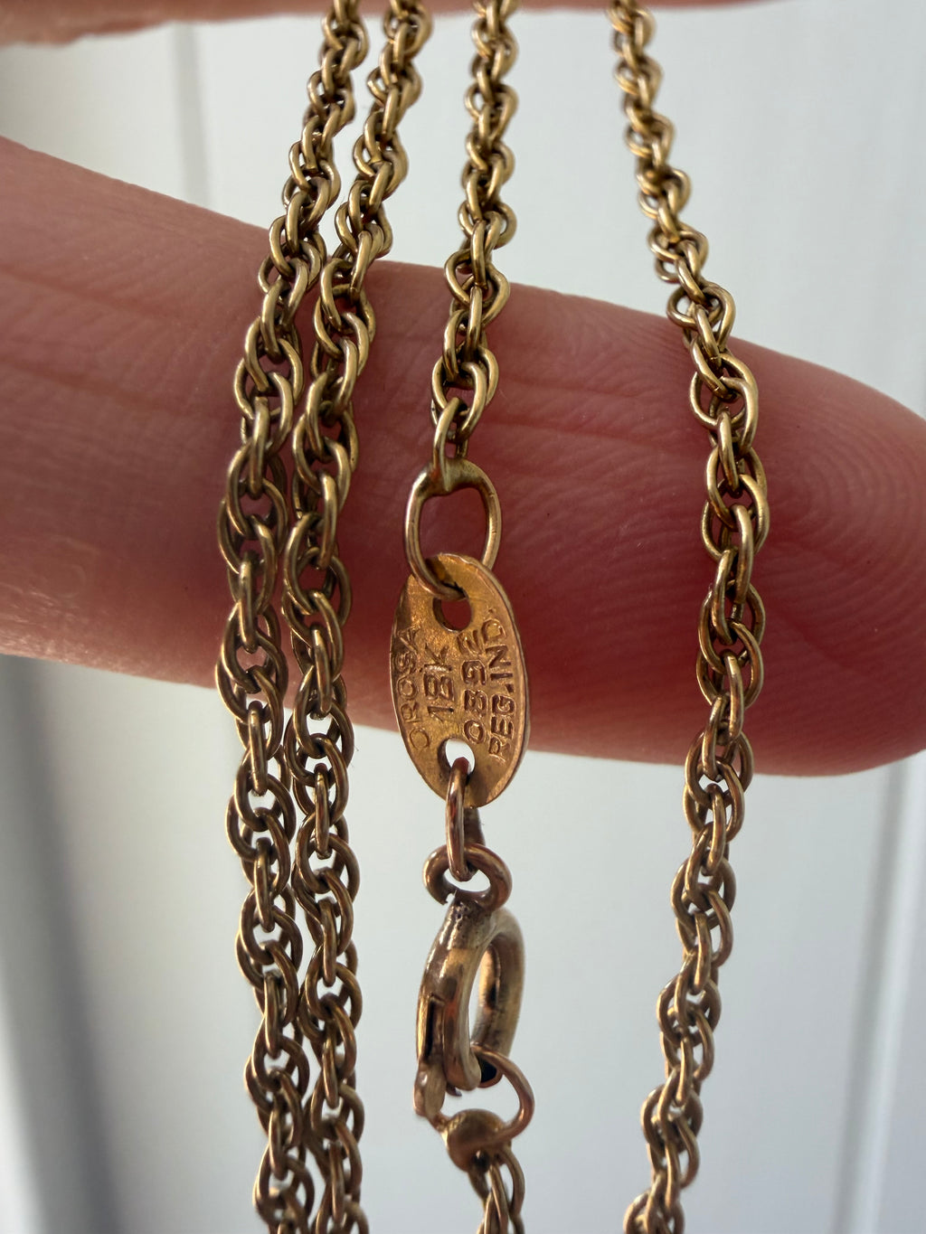 18k gold singapore link chain 20.5"
