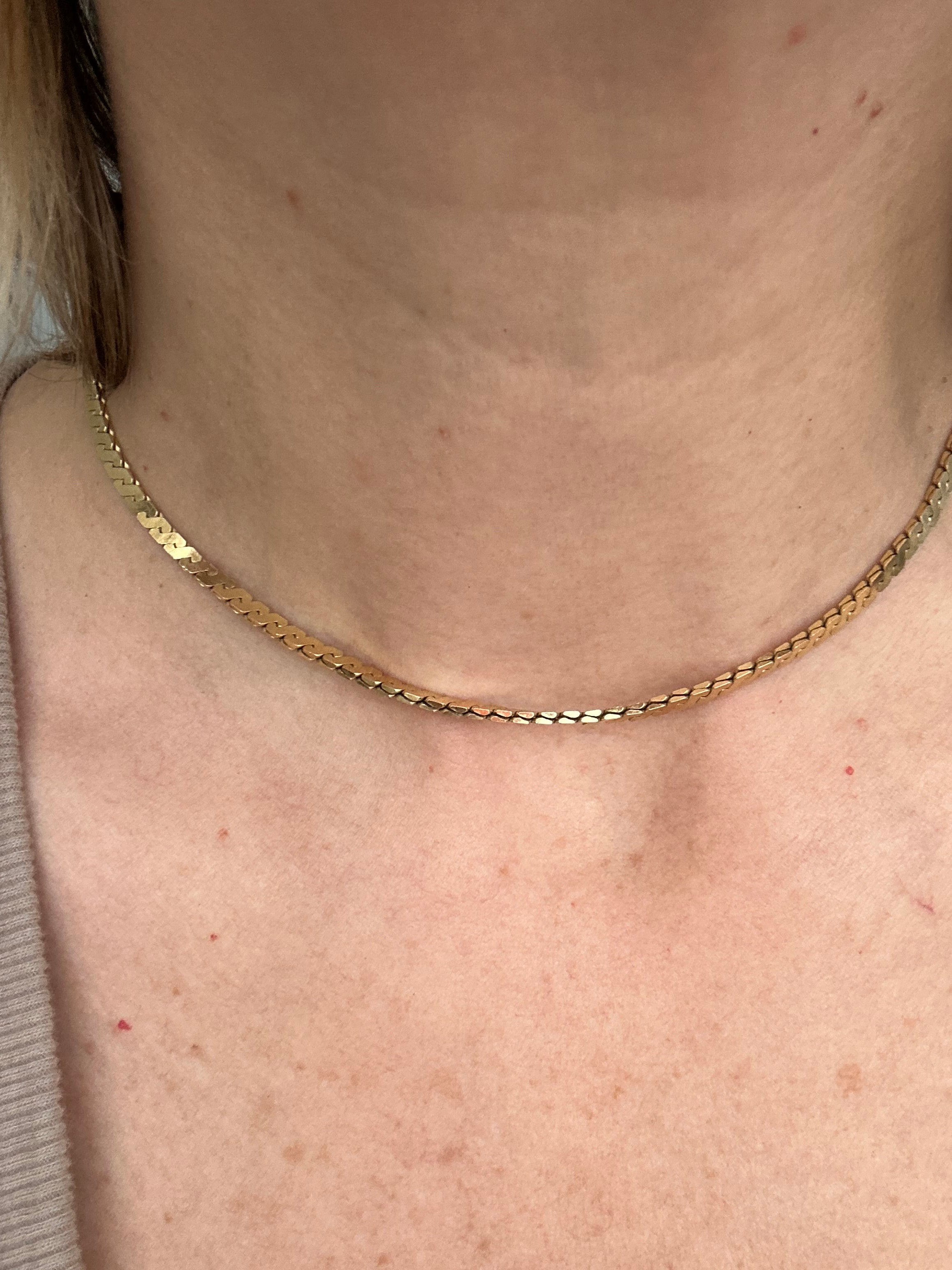 solid S link vintage UnoaErre 15.75"  chain