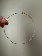 solid gold wire torque necklace
