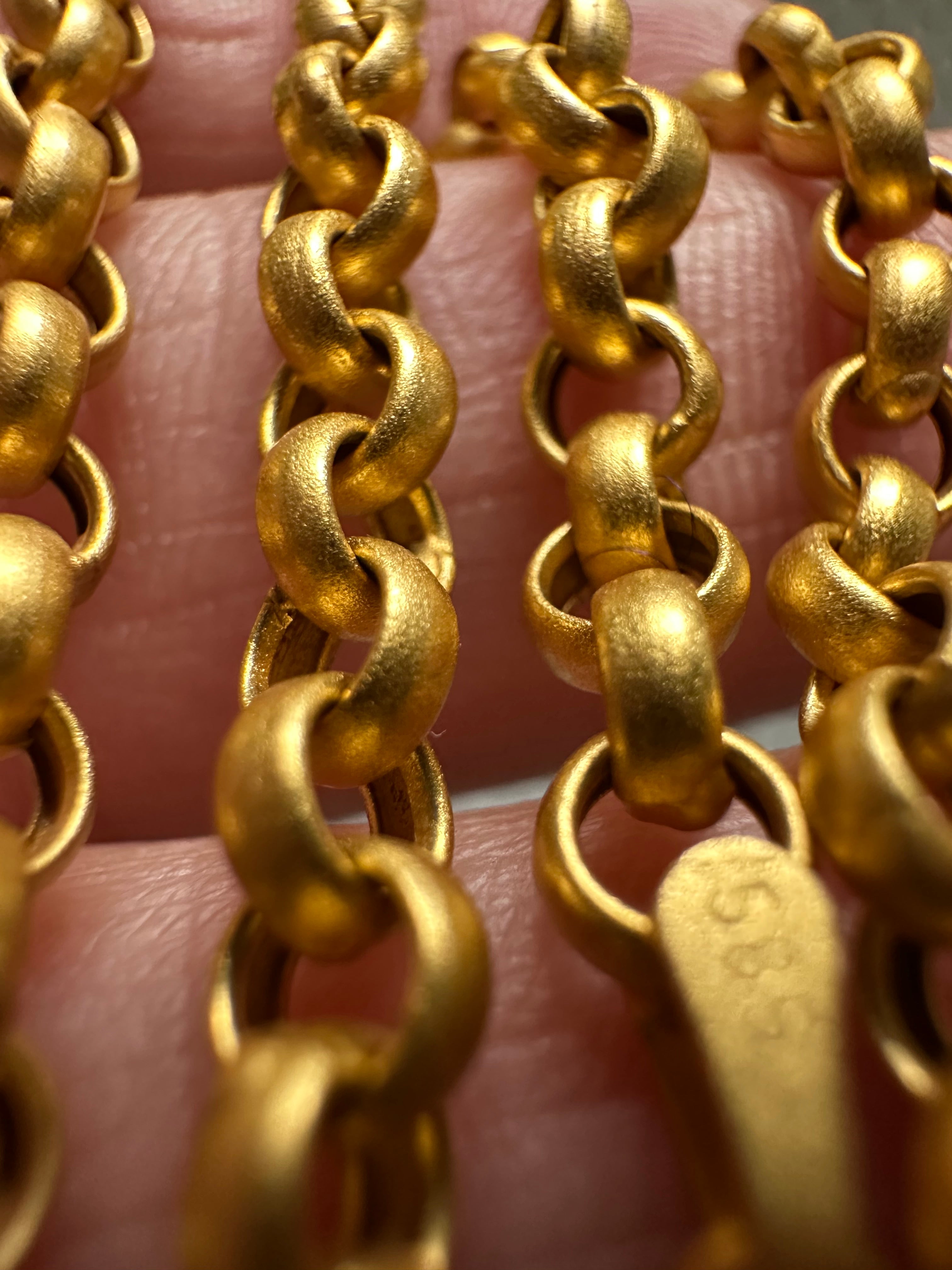 matte finish rolo chain