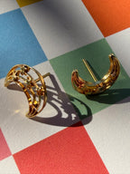 moon and star studs