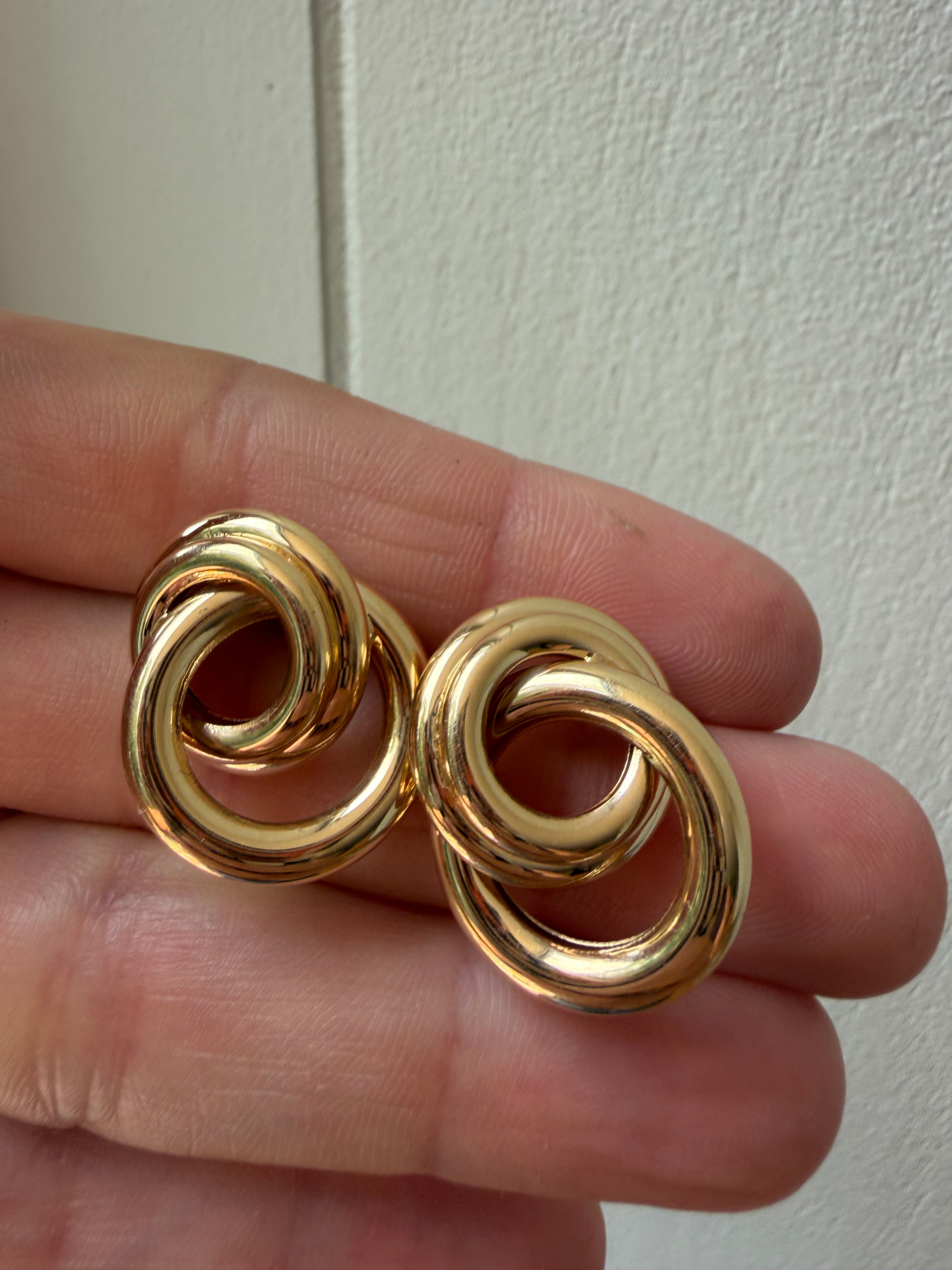 statement knot earrings