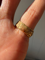 hand engraved LOVE band