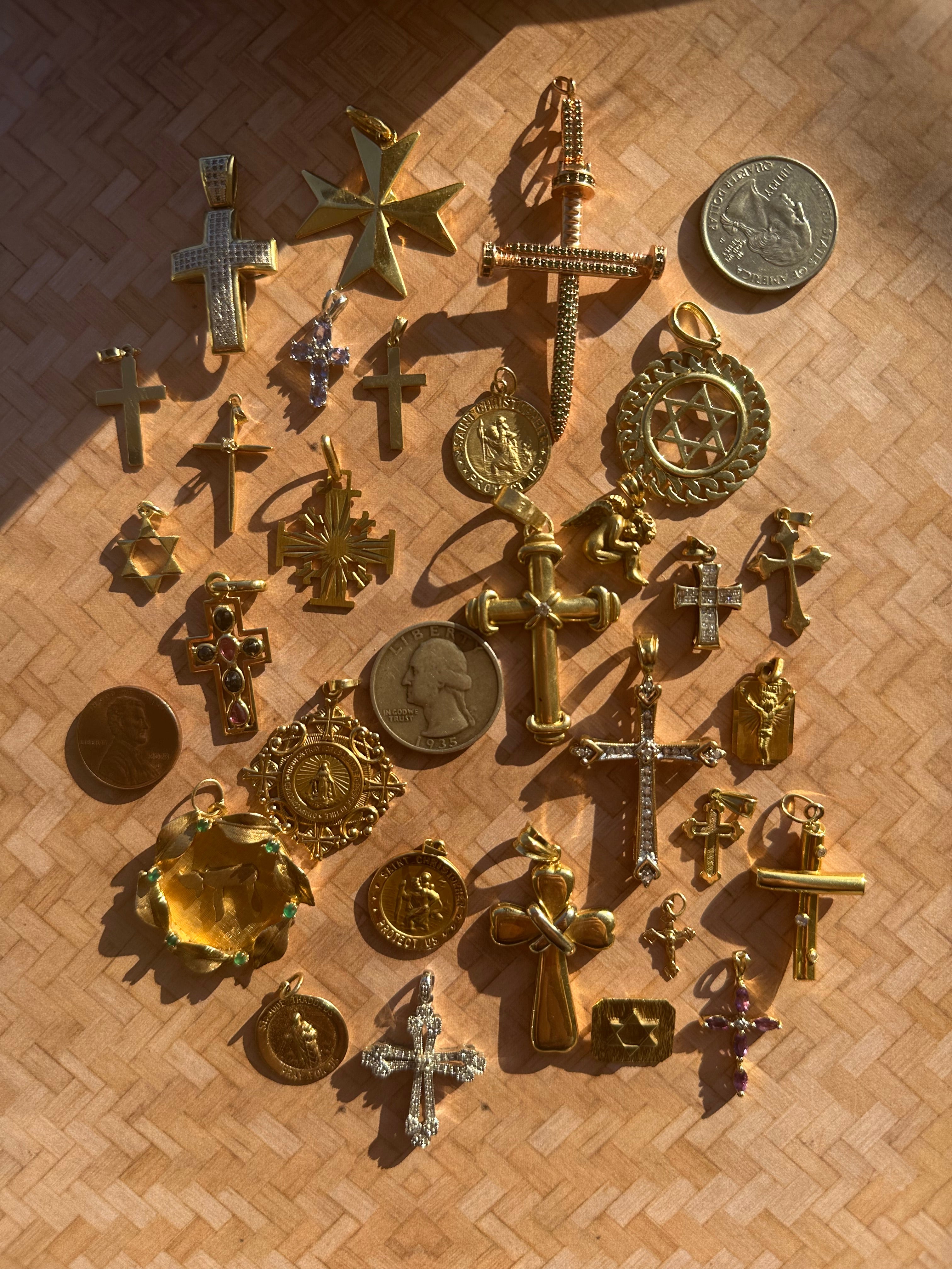 religious charms and pendants