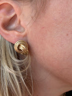 chunky knot post earring