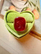 intaglio carnelian set in 18k