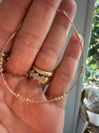 18k wire beaded bracelet