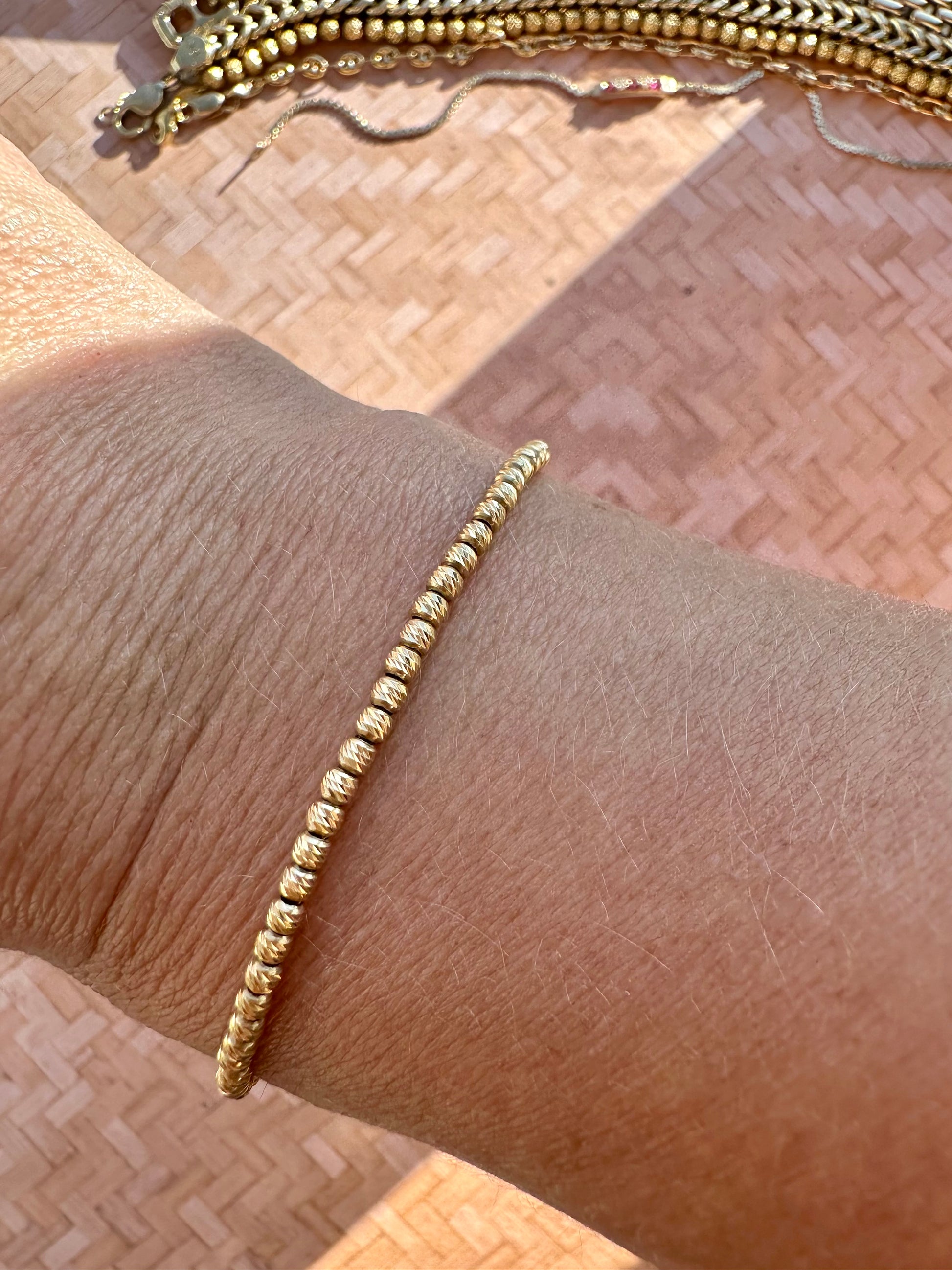 sparkly beads bracelet