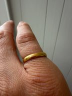 18k gold stacking band