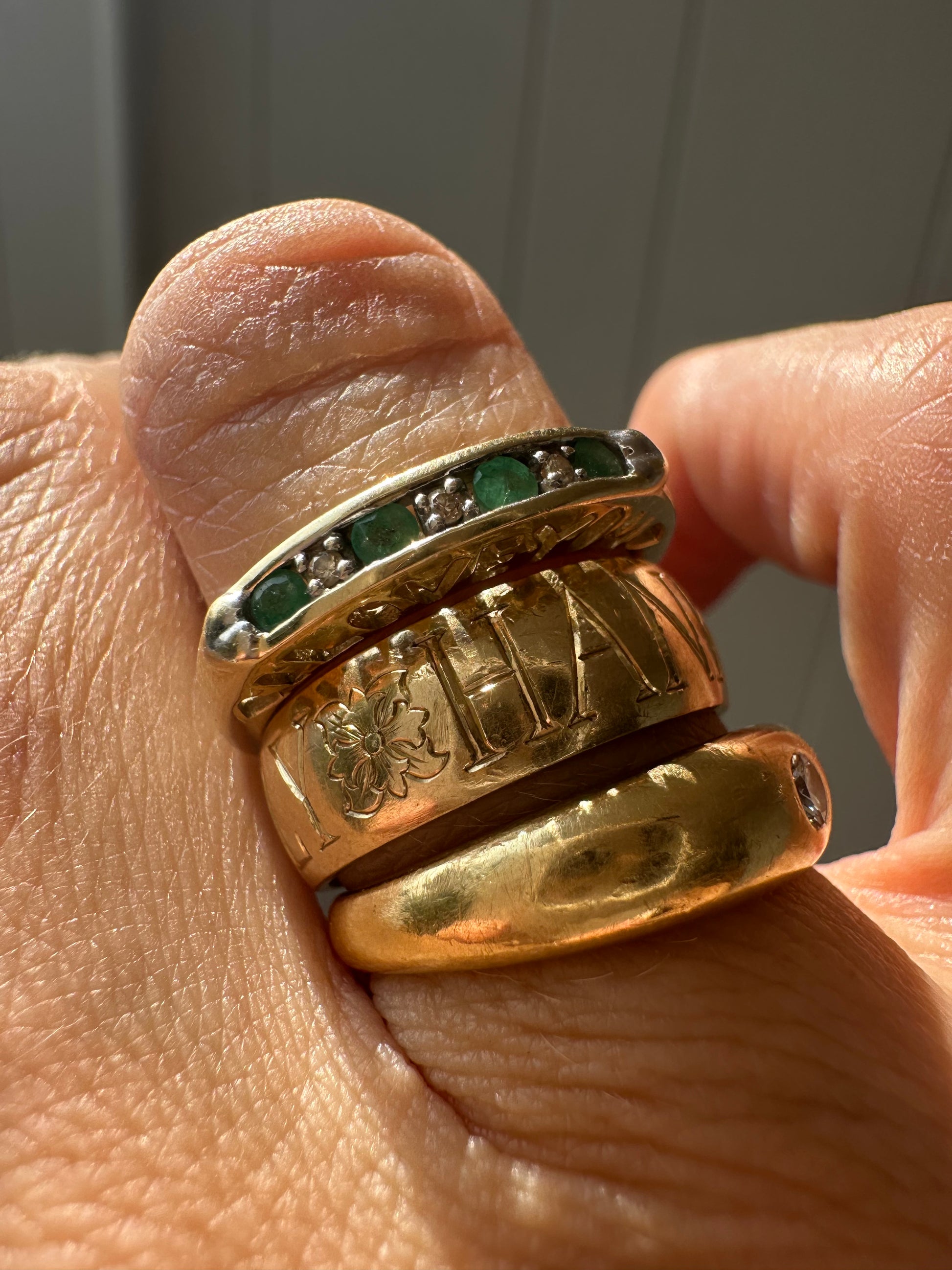 emerald and diamond i love you band