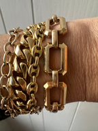 open geometric bracelet