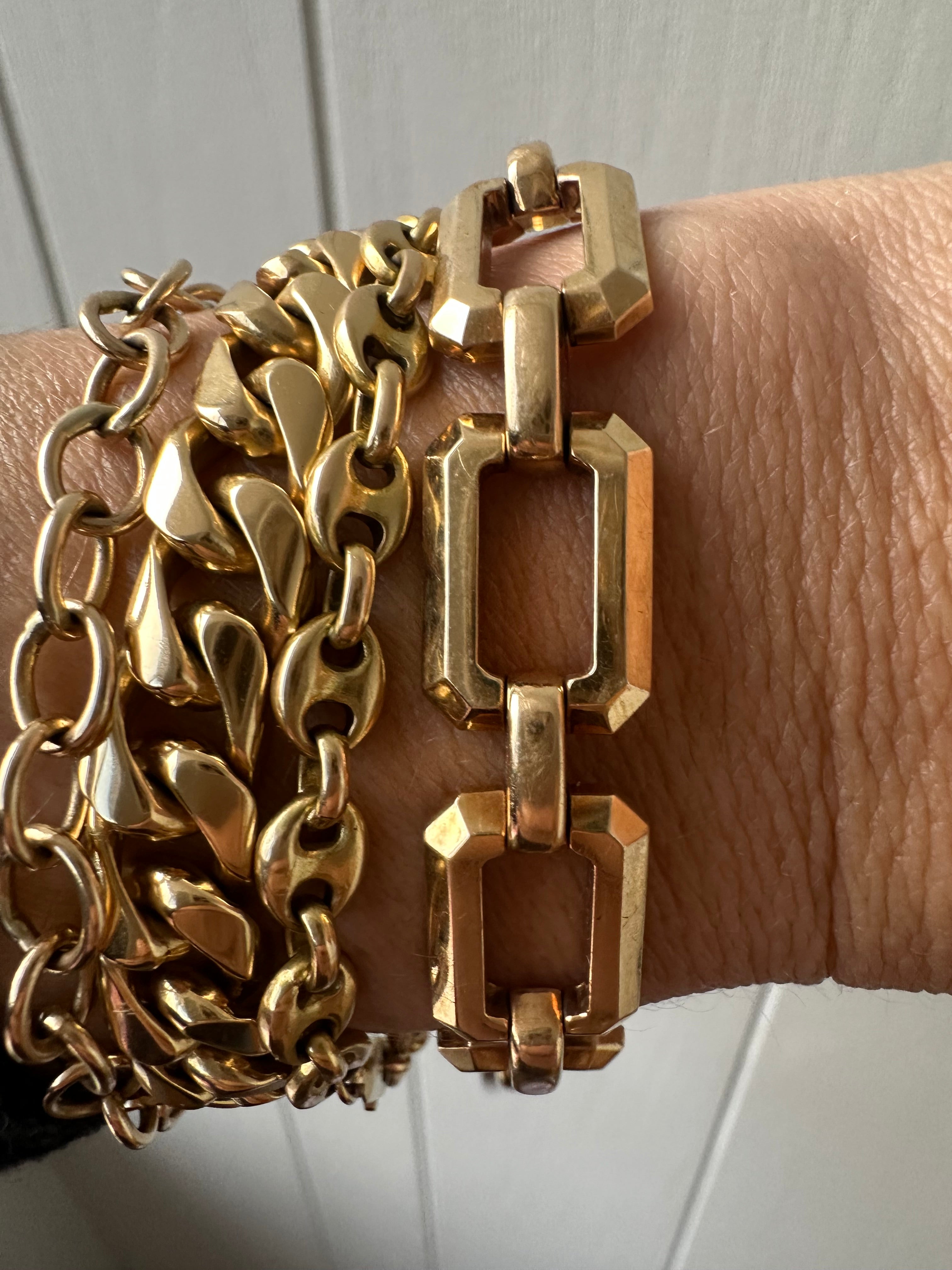 open geometric bracelet