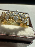 the emerald karat custom cluster diamond ring PREORDER DOWNPAYMENT
