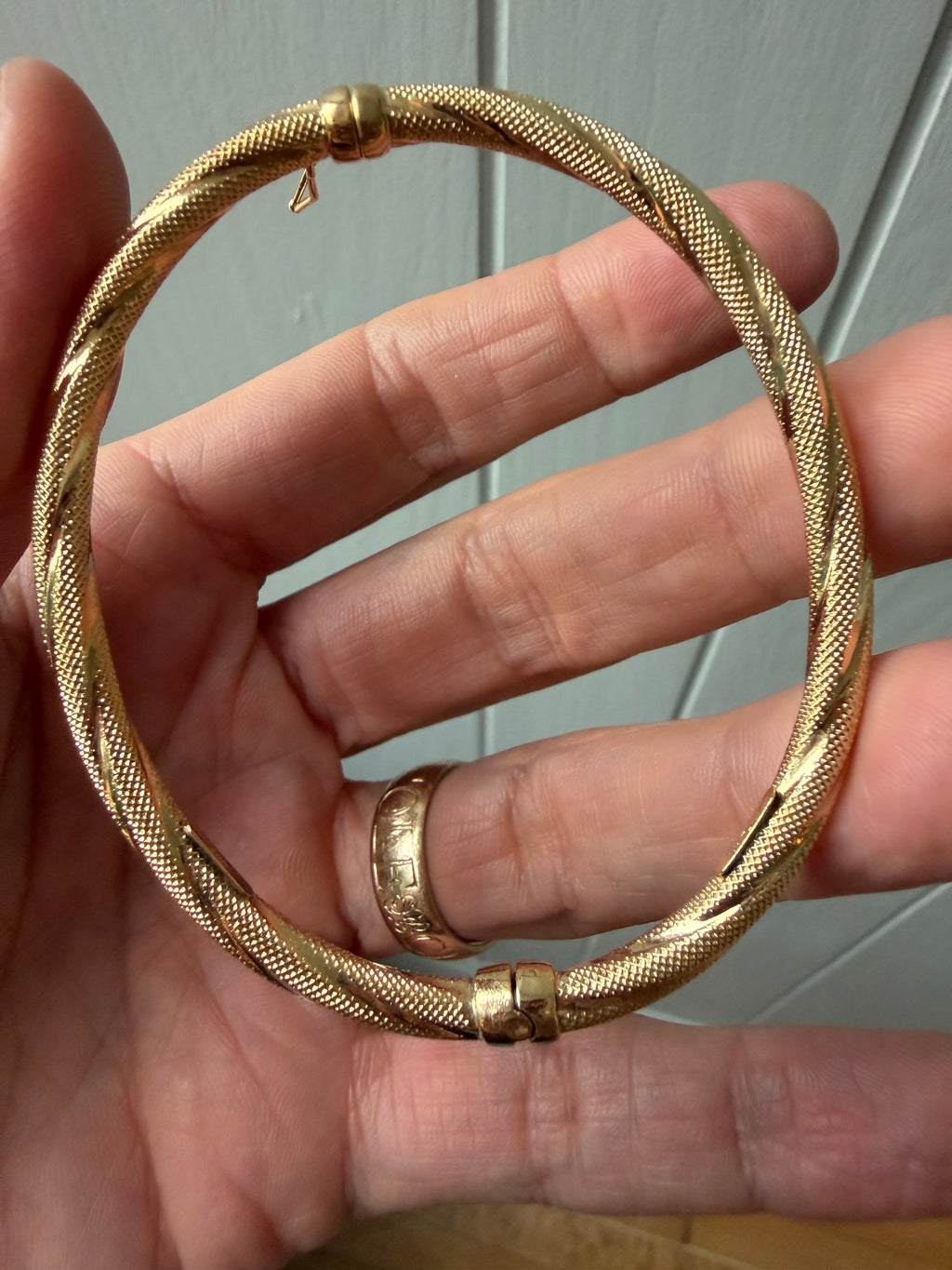 collection of 14k bangles