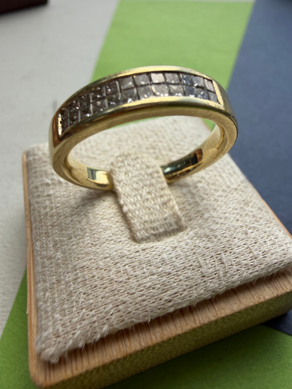 princess cut diamond band