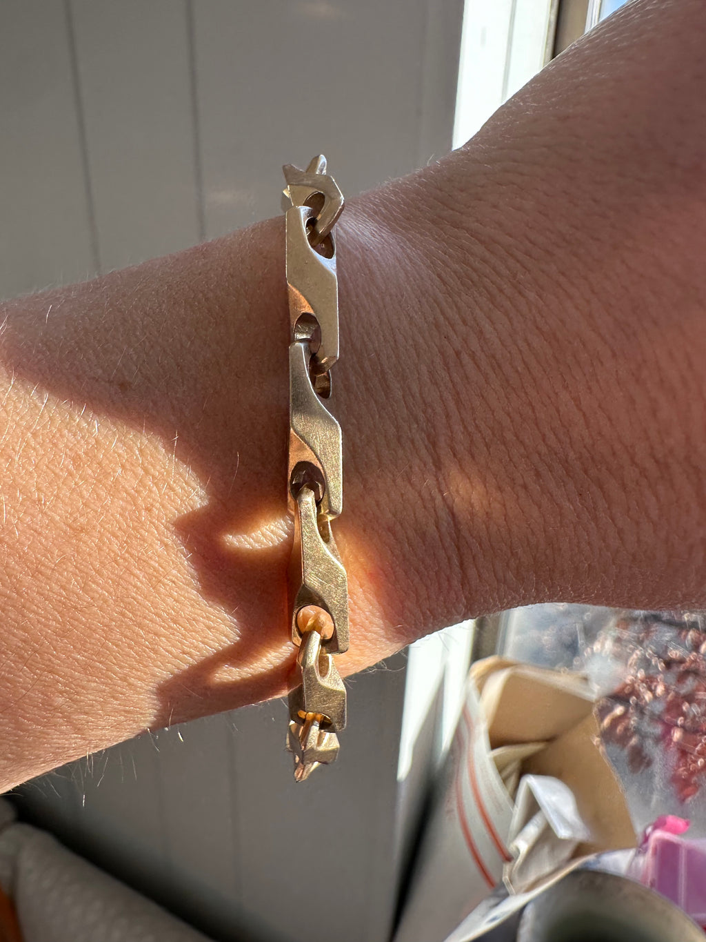 chunky heshe link bracelet
