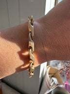 chunky heshe link bracelet