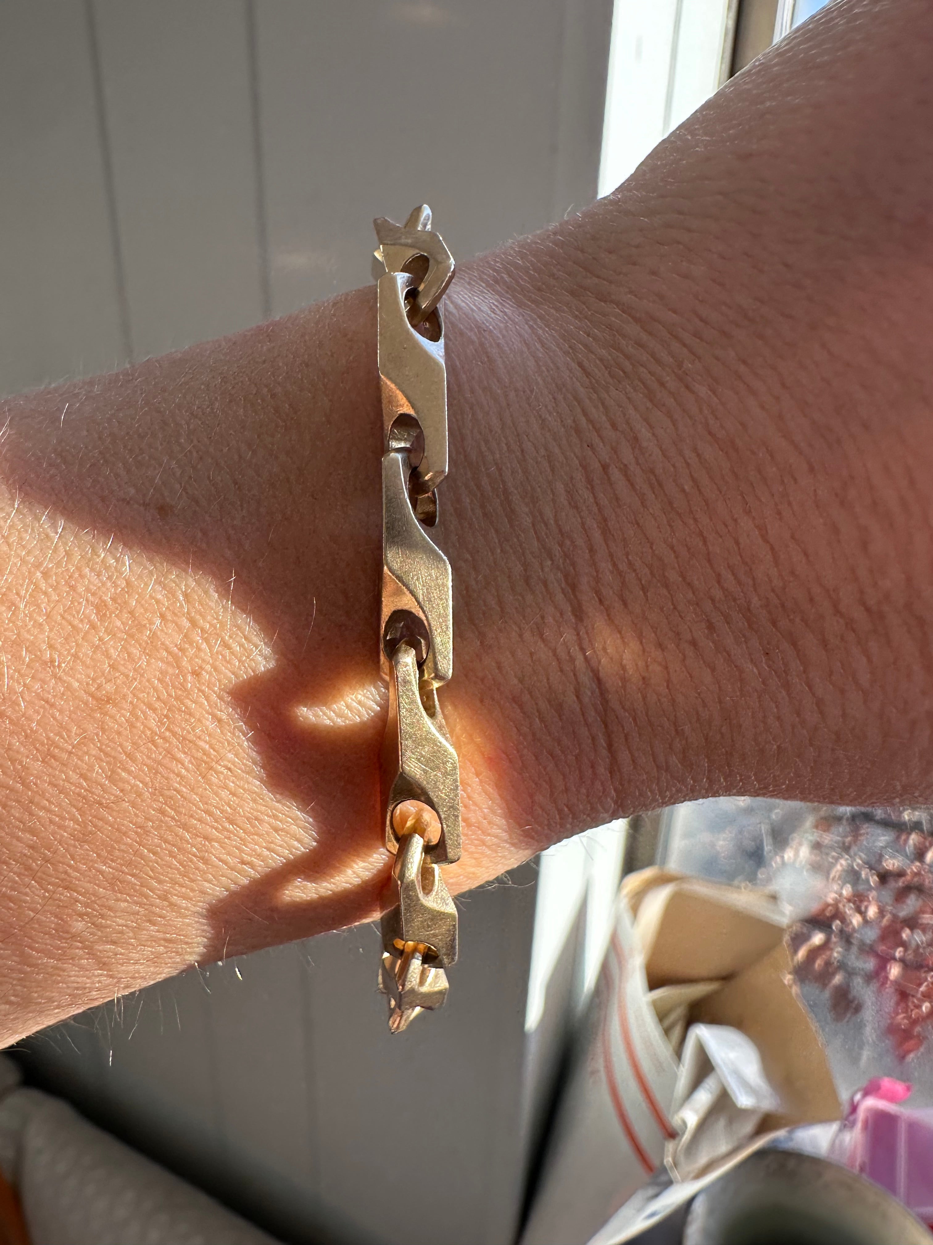 chunky heshe link bracelet