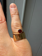 swoop garnet ring