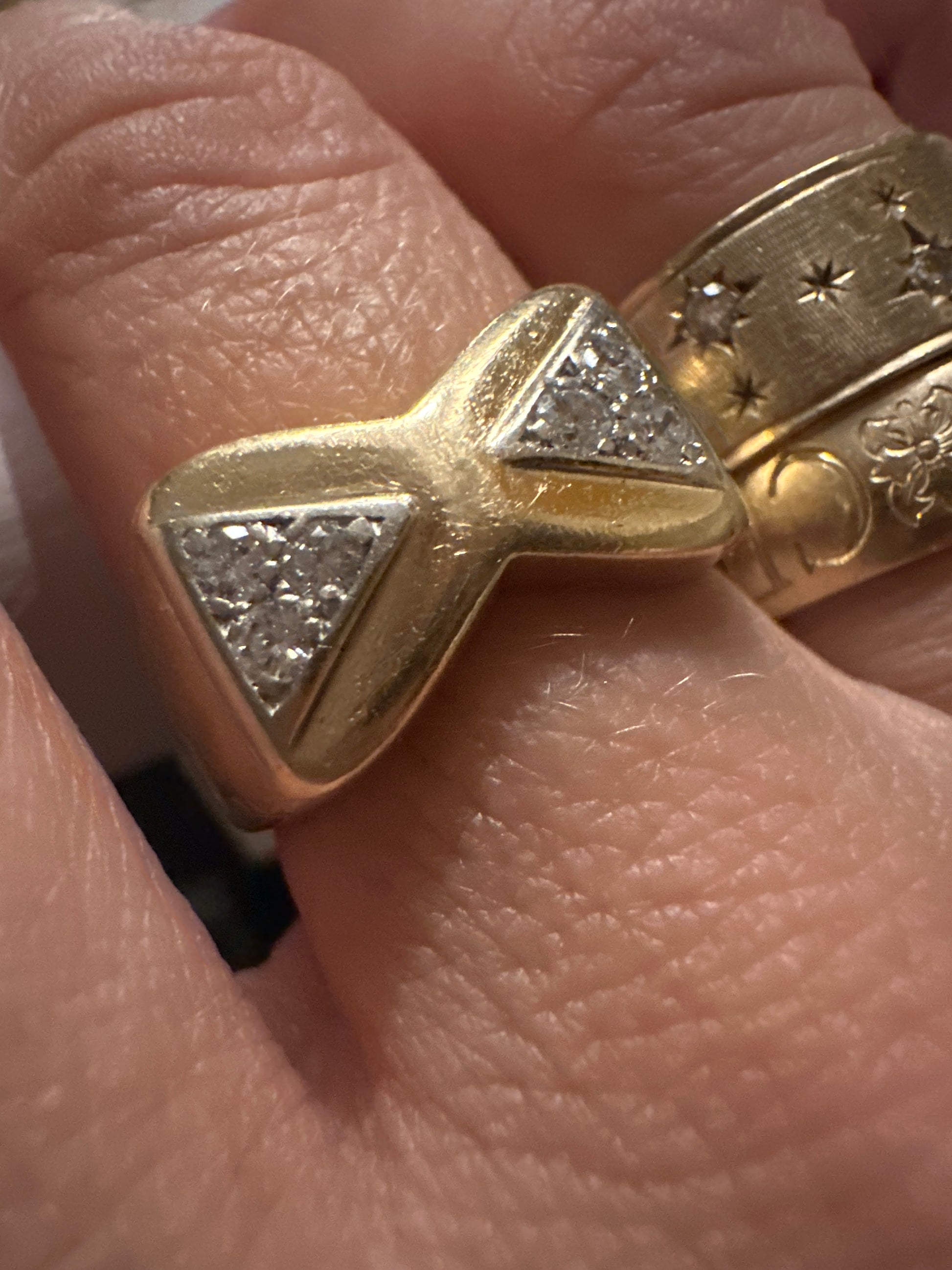 bowtie diamond ring