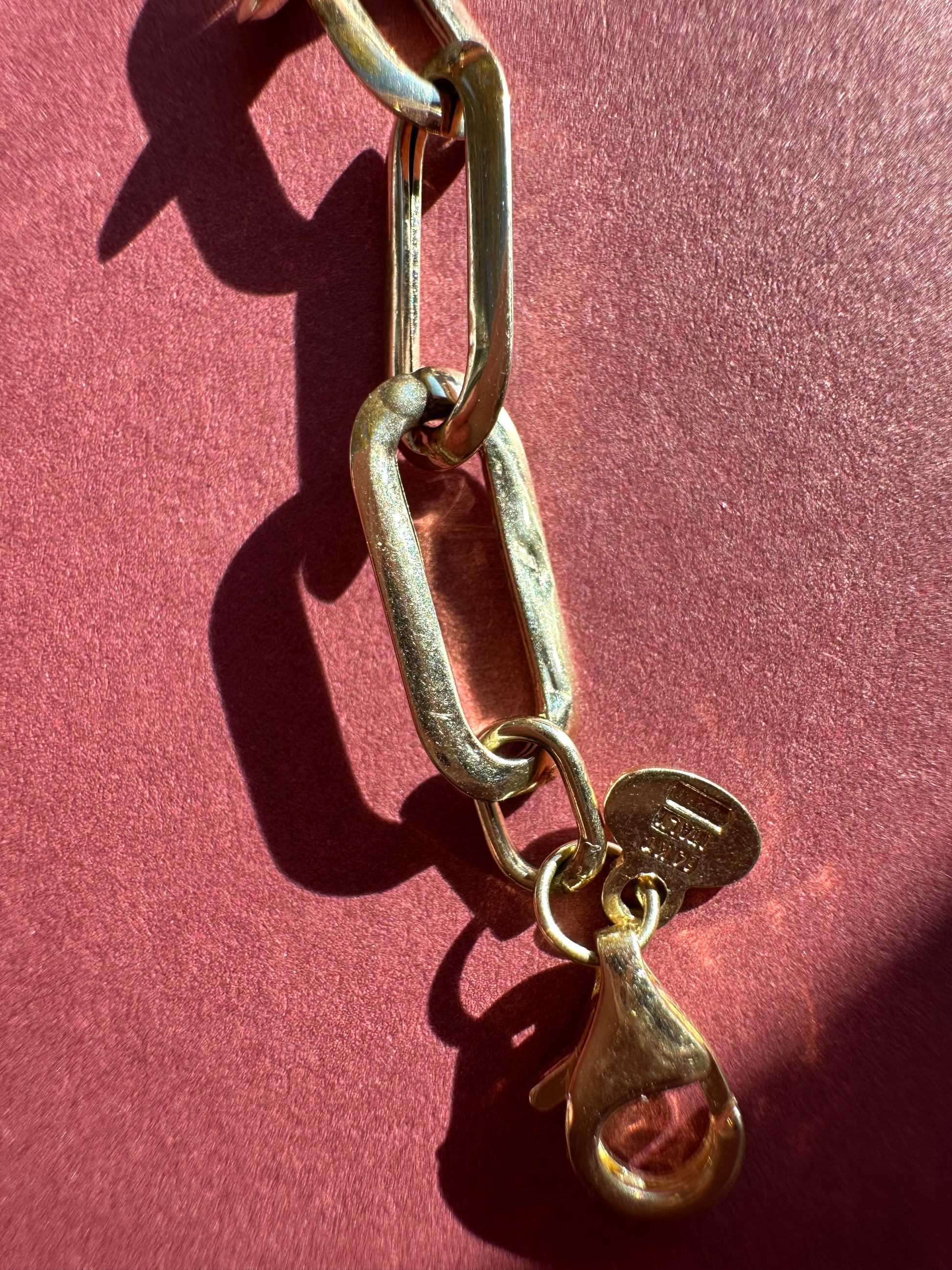 flat paperclip bracelet