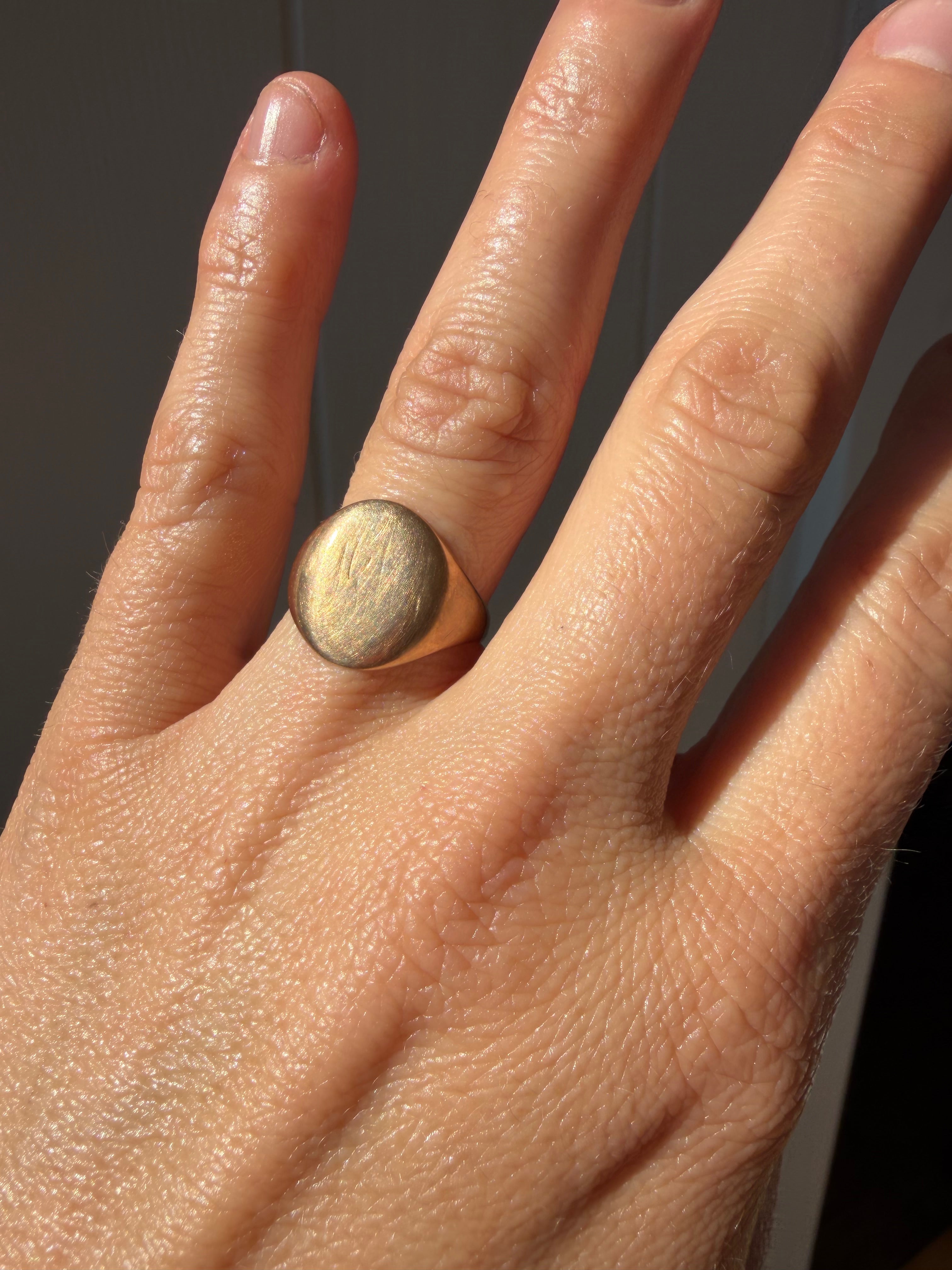 10K rosy tone signet
